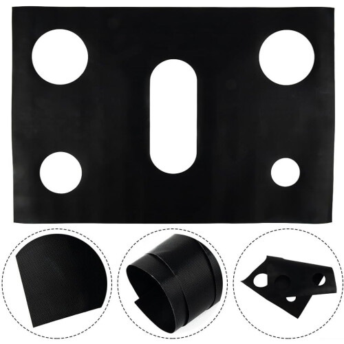 , adjustable 5hole antioil pad for  kitchen (black) 2