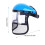 Grinding shield, clear face shield, antifog lightweight protective hood for welding 5