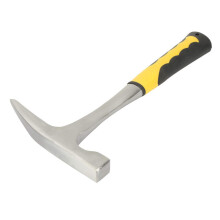 Geological Hammer Duckbill Hammer Impact Resistant Carbon Steel Comfortable for Archaeologists and Builders with Rubber Handle