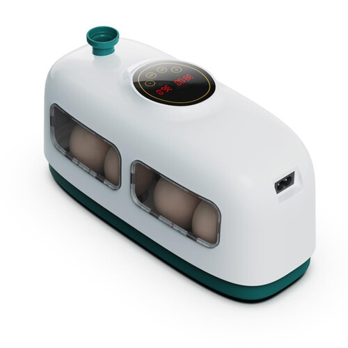 8 Eggs Incubator Manual Turning Poultry Hatcher With Digital LED Display Temperature Control Visual Window