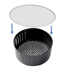 Stainless Steel Air Fryer Splatter Screen Splash Guard, 16cm 18cm 23cm, Compatible With Most Air Fryers