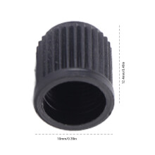 25 Stück Kunststoffventilkappen für Reifen, universell passend für Autos, SUVs, Fahrräder, Lkw, 10 mm Durchmesser