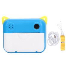 Digitale camera voor kinderen met instant printfunctie, HD-video-opname, thermische printtechnologie, oplaadbare batterij en geheugenkaart.