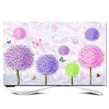 TV Protector Cover Green Taraxacum Mongolicum DustProof Screen Cover Elastic Indoor Living Room Decor for 3275 Inch Display