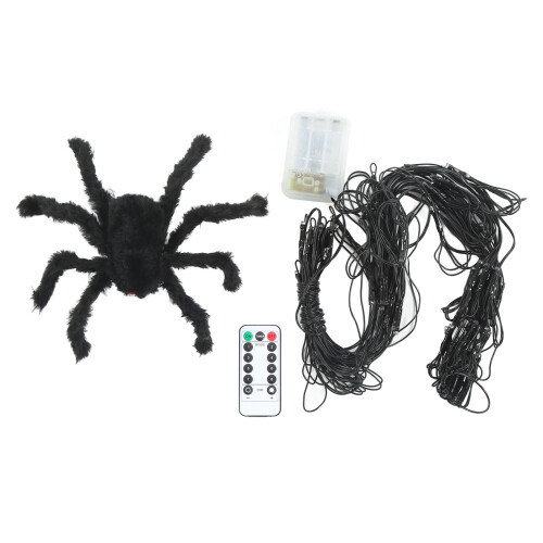 LED Spider Web Lights with Remote, Waterproof, Warm White 50mAh 1