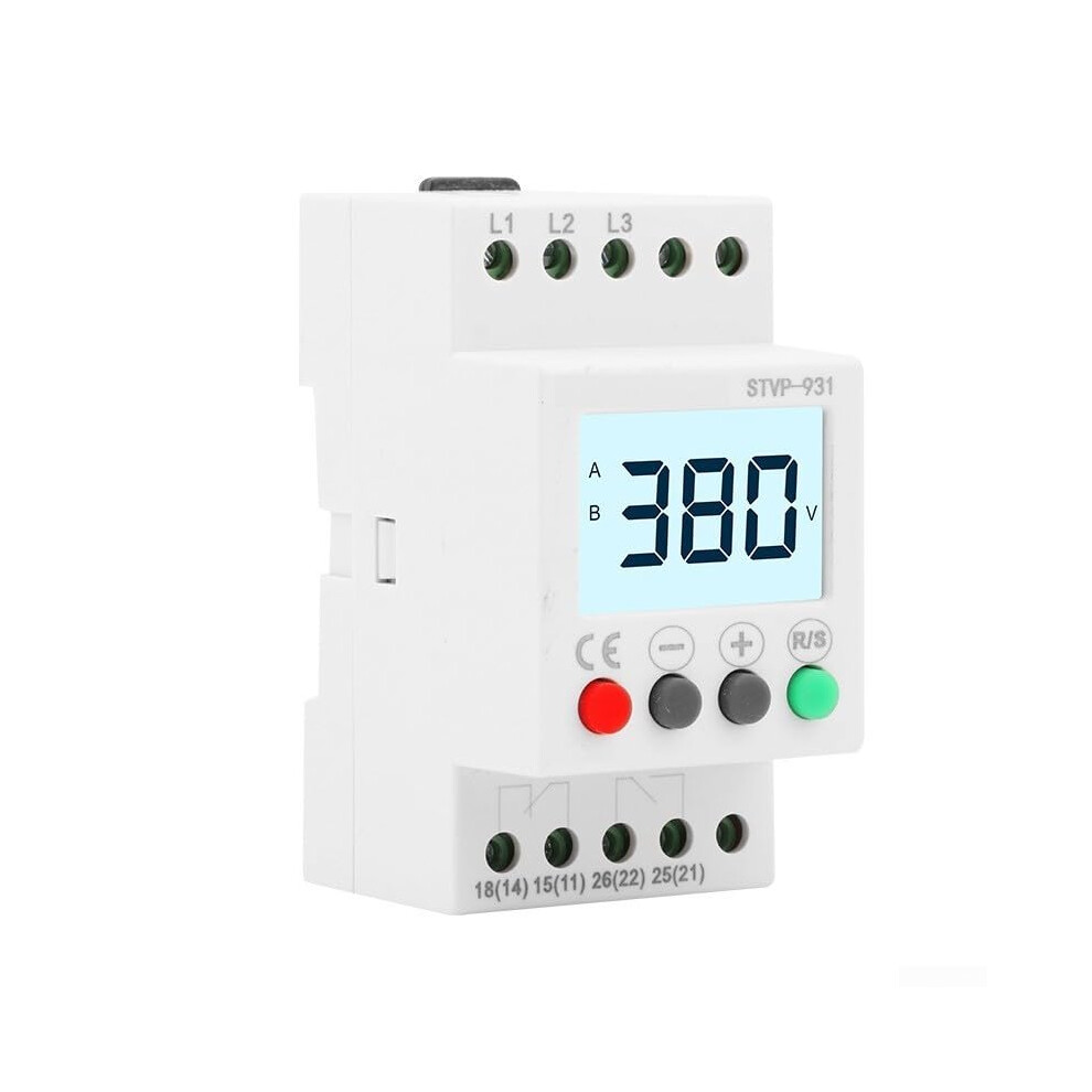 3 Phase 380V Ac Digital Voltage Monitoring Meter With Over Voltage Protection Relay And Lcd Display 9189345379758