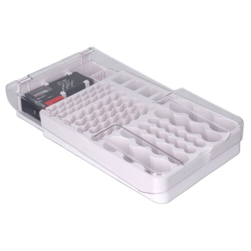 Durable Plastic Battery Holder with Siding Mount & Tester 1