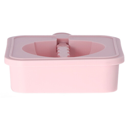 Kitchen Silicone Ice Cream Molds Reusable Stackable Strawberry with Lid 2