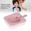 Kitchen Silicone Ice Cream Molds Reusable Stackable Strawberry with Lid 10
