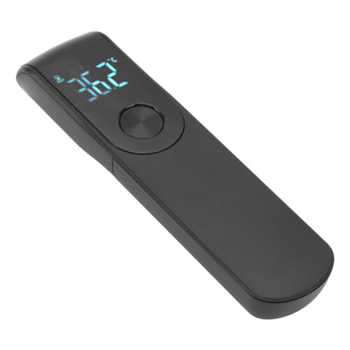 Infrared Forehead Thermometer Touchless Black Fast & Accurate