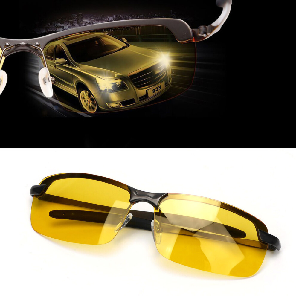 High End Night Vision Driving Glasses Polarized Uv400, Yellow Lens, Black Frame 7901373941866
