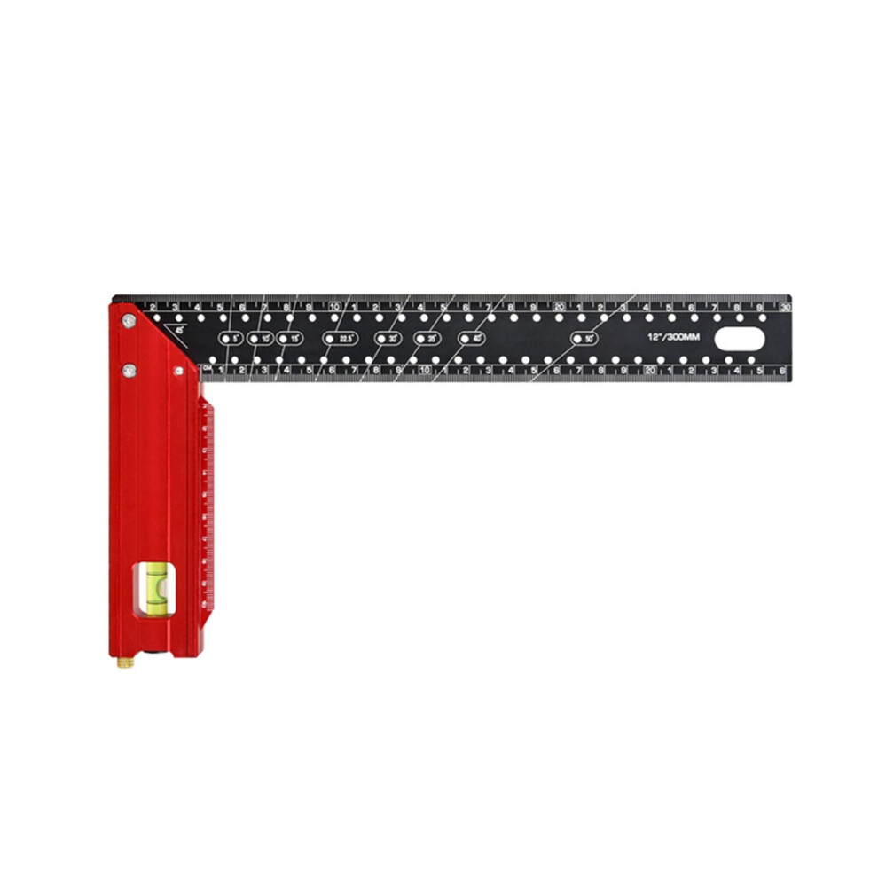 Aluminum Angles Measuring Rulers 30 Cm Rustproof Aluminum Gauges Clear Scale For Woodworking Upgraded Model 9189345380167
