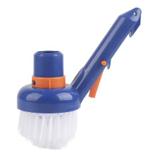 Pool Cleaning Brush with Compact Nylon Bristles for Swimming Pool Steps and Corners, Spas and Hot Tubs