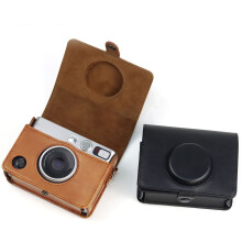 Retro-PU-Leder-Kameratasche für Instax Mini, Braun, leicht