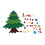 3ft DIY Felt Xmas Tree with Ornaments & String Light Kids Activity 2