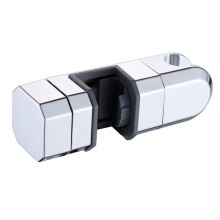 Adjustable Shower Head Holder For 1530mm Slide Bar, Chrome ABS Bracket, 360Degree Rotation, AntiSlip Design
