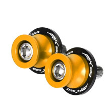 Start Pins 6MM Motorcycle CNC Aluminum Swingarm Coil Stand Screws Slider For Yamaha AK550 ALL YEARS (Color: SS001M6GL)