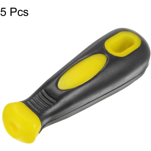 5 pieces file handle 4.25, round and rectangular hole, ergonomic handles for 6metal files. 1