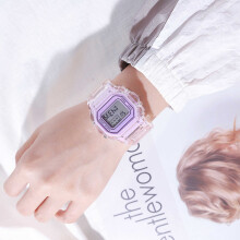 LED Digital Watch Waterproof Lightweight Sport Wristwatch Purple