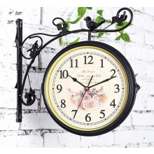 Double Sided Outdoor Garden Sign Train Station Vintage Style Mounted Garden Sign Outdoor Sign For Garden