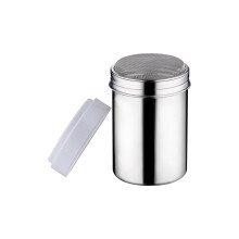 Stainless Steel Powder Sugar Shaker Fine Mesh With Lid Small Size For Cooking And Baking