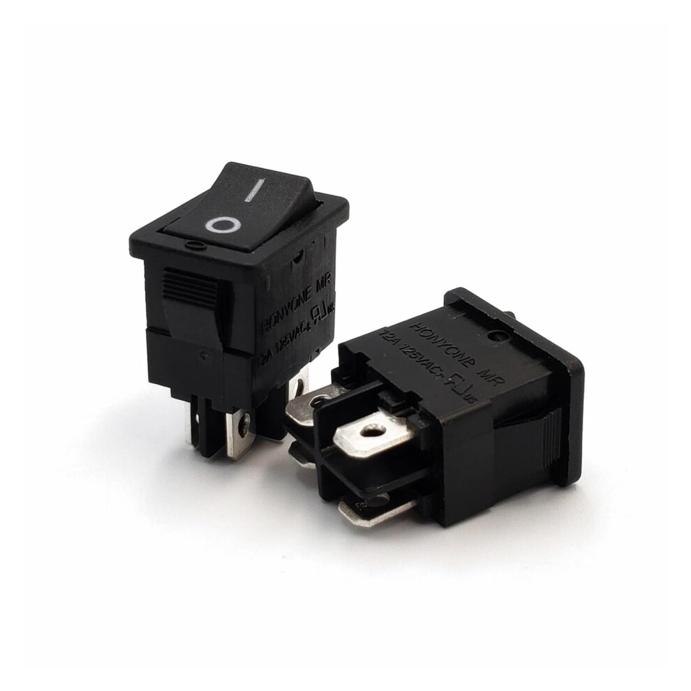 Rocker Switch 15X21mm 4Pin Dpst Onoff, 12A/125Vac & 10A/250Vac, Series, 5Pcs 9347817264654