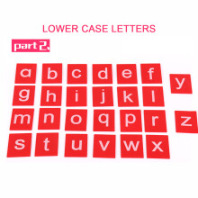 Preschool Learning Sandpaper Letter Board for Kids Red & Blue Double Letters