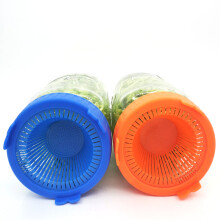 4Pcs Plastic Sprouting Lids for Wide Mouth Jars, 86mm, Color Options