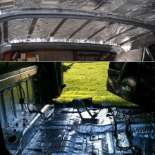 200*50cm Aluminum Fiber Car Sound Deadening Mat Waterproof Insulation