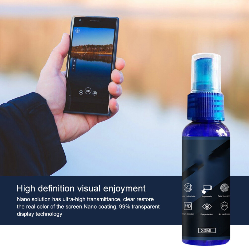 Protective Nano Liquid Spray For Phone Screens: 9H Hardness Clear View 4601373951119