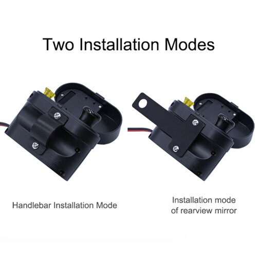 12V/24V Motorcycle Lighter Socket with Dual USB Charging & Voltage/Time Display