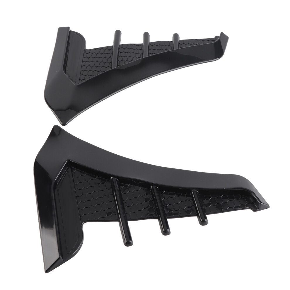 2 Stã¼Cke Glanz Schwarz Seite Vent Trim Dekoration 7661675116569