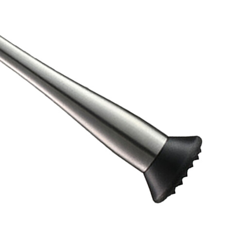 Professioneller Edelstahl-Muddler 30 cm mit blauer Silikon-Griff 1