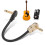 Guitar Patch Cable 5.9in Right Angle Flat End Noise Reduction Effect Pedal Cord 5