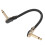 Guitar Patch Cable 5.9in Right Angle Flat End Noise Reduction Effect Pedal Cord 6