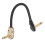 Guitar Patch Cable 5.9in Right Angle Flat End Noise Reduction Effect Pedal Cord 1
