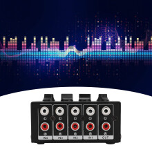 Stereo-Mixer, passiv, 4-Kanal-Audio-Line,