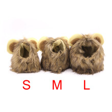 Adjustable Plush Mane Wig for Cats & Small Dogs, Sizes S-M-L, Washable & Comfortable