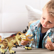 Dinosaurierwelt Polar Rex T Rex Bauklötzchen Set 28cm Kinderspielzeug