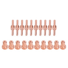 Plasma Electrode Swirl Ring Ceramic Kit Extended Nozzles For Air Plasma Cutting Fit PT31 LG40 Torch With Corrosion Resistance Maximum Cutting
