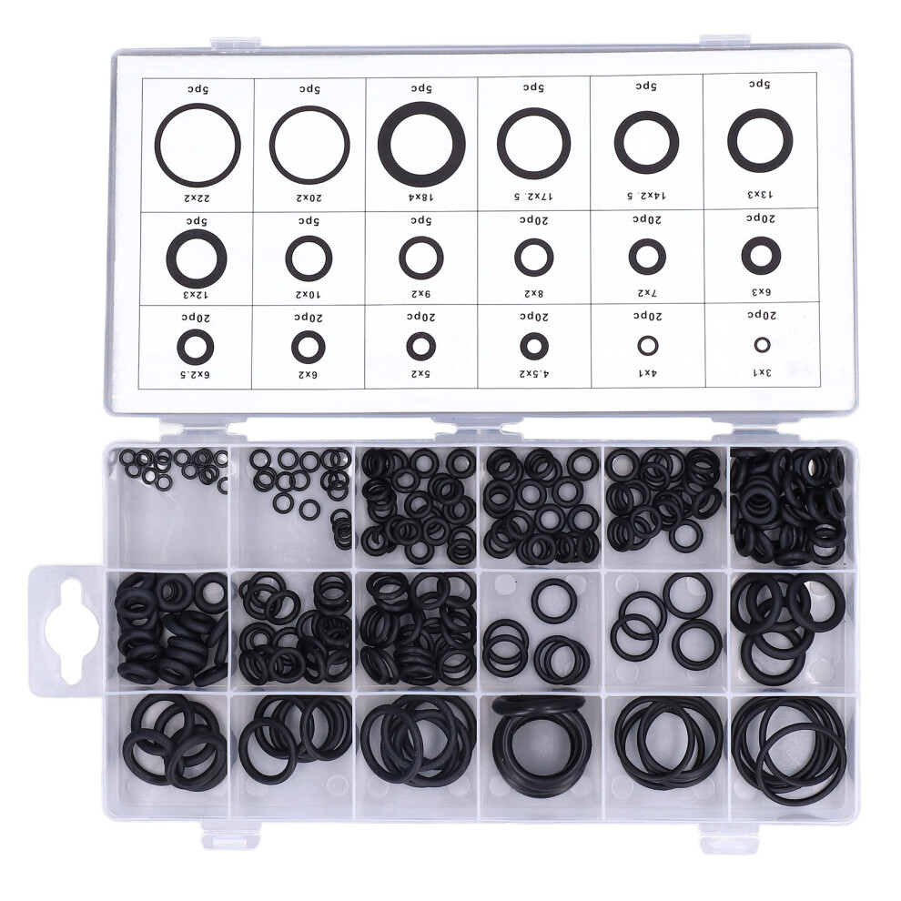 225PCS O Ring Sortiment Gummi Dichtungen