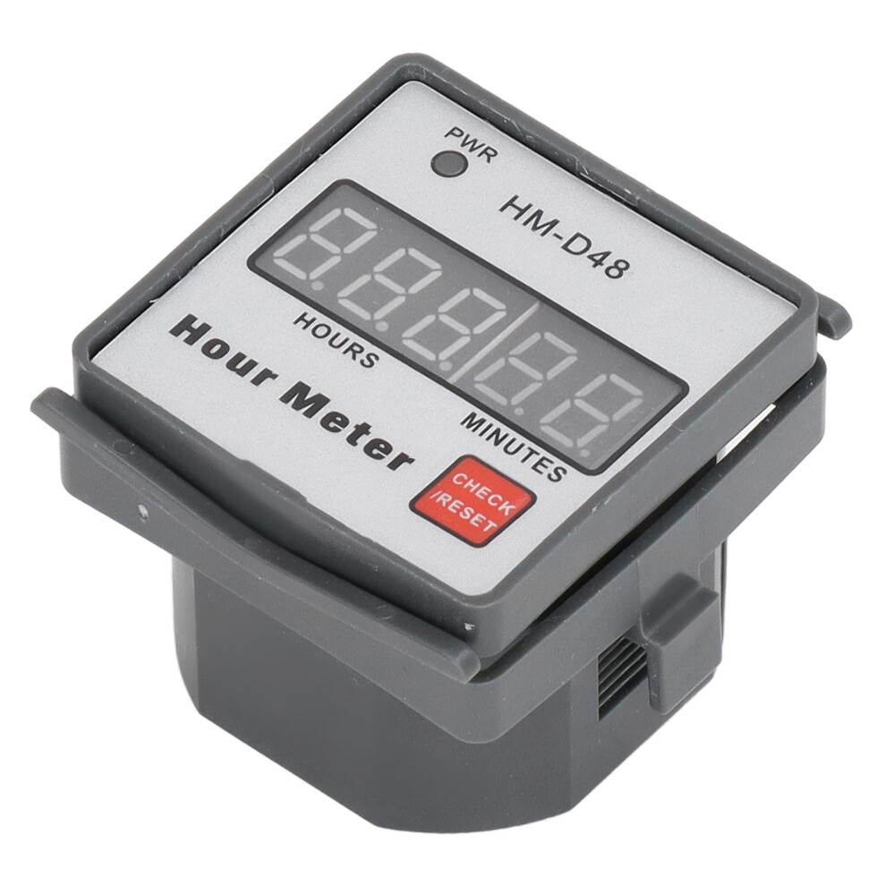 0Â999.99 Hour Digital Timer Hourmeter Ac For Motor Equipment Compact Design 4961375313590