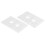 2Pcs Aluminum Grid Plate Wall Mesh Panel 48x72mm 2.5mm Thick 16