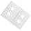 2Pcs Aluminum Grid Plate Wall Mesh Panel 48x72mm 2.5mm Thick 10