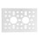 2Pcs Aluminum Grid Plate Wall Mesh Panel 48x72mm 2.5mm Thick 8