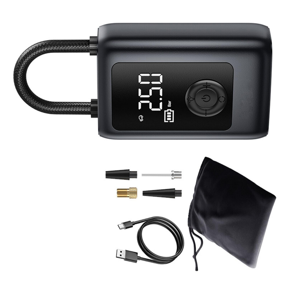 Intelligent Tire Inflator Easy To Carry Air Pumps With Digital Pressure Gauges Air Compressor For Auto Motorcycle Bikes Compact Compressor 9382693799364