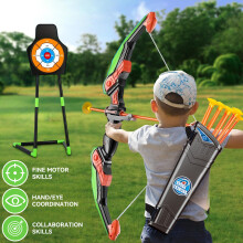 (Green) Children'S Shooting Toys, Outdoor Sports Toys, Exercise Hand Eye Coordination And Motor Skills
