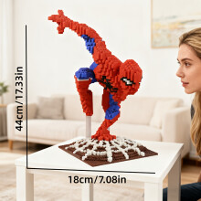(Spiderman) 3500pcs Spider-Man Building Blocks, 3D Puzzle Model Decoration, DIY Craft Kit, Perfect For Party Decorations And