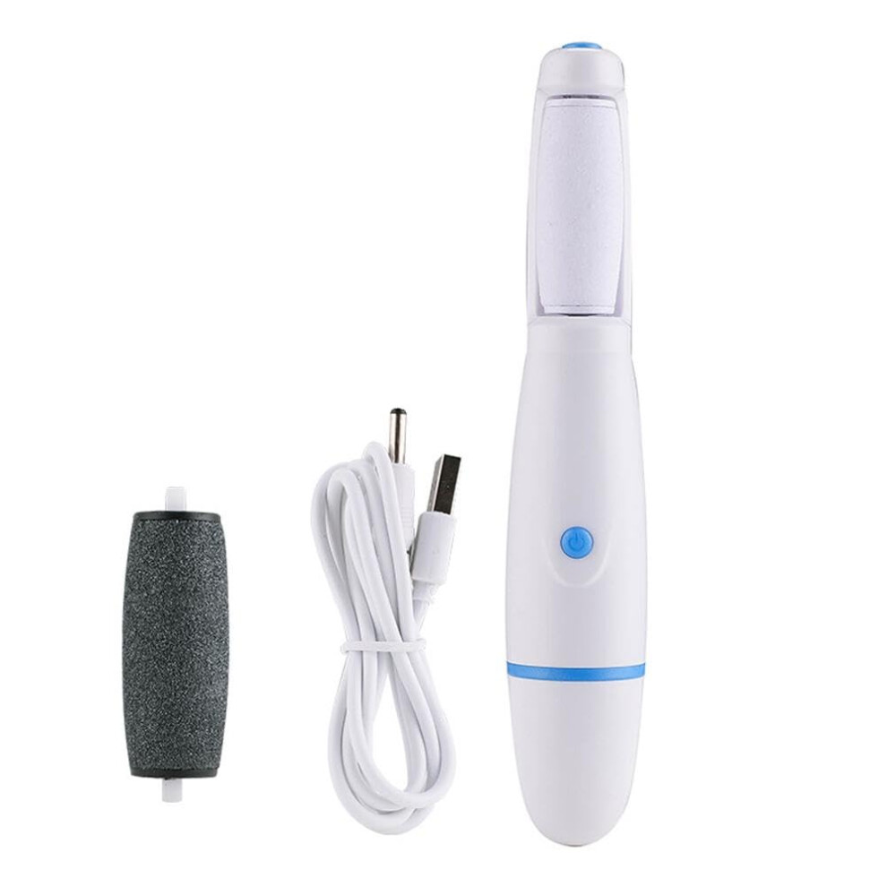 2in1 Foot File Epilator Electric Foot File Dead Skin Remover For Feet Callus Rechargeable Blue 1 Count