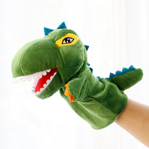 Dinosaurier Plüsch Handpuppe 23cm Bewegliches Plüschtier 2